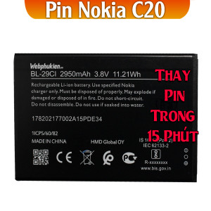 Pin Webphukien cho Nokia C20 Việt Nam BL29CI - 2950mAh